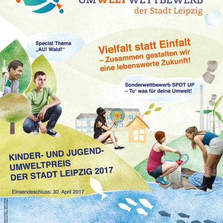 Umweltweltwettbewerb 2017-Plakat der Stadt Leipzig